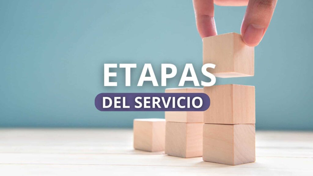 etapas del servicio